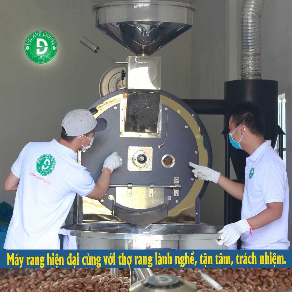 (Top bán Chạy) 1kg Cà Phê Robusta Rang Mộc Nguyên Chất Chọn Lọc D COFFEE Đậm Vị, Cafein Cao, Hậu Ngọt, Cà Phê Đức Anh