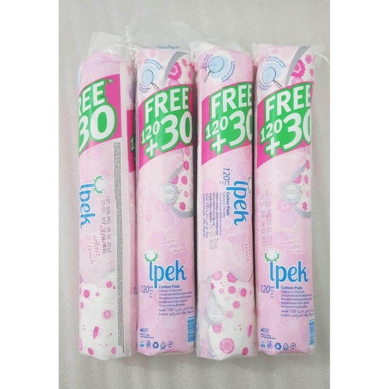 Bông Tẩy Trang IPEK 150 Miếng Cotton Pads