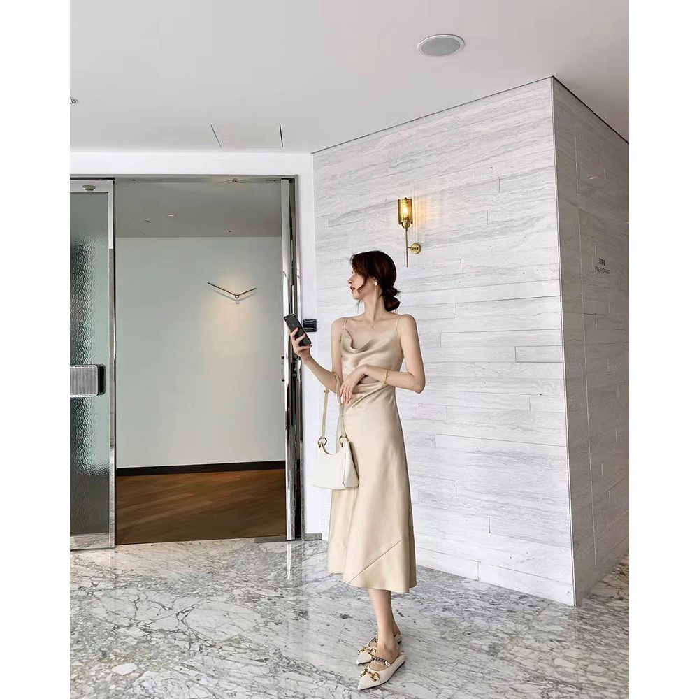 Đầm Không Tay Màu Trơn Cỡ Lớn Thời Trang Mùa Hè Quyến Rũ Cho Nữ