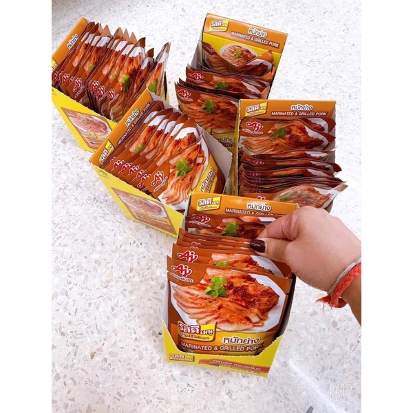 SET 3 GÓI GIA VỊ ƯỚP THỊT RÁN NƯỚNG THÁI LAN AJINOMOTO ROSDEE