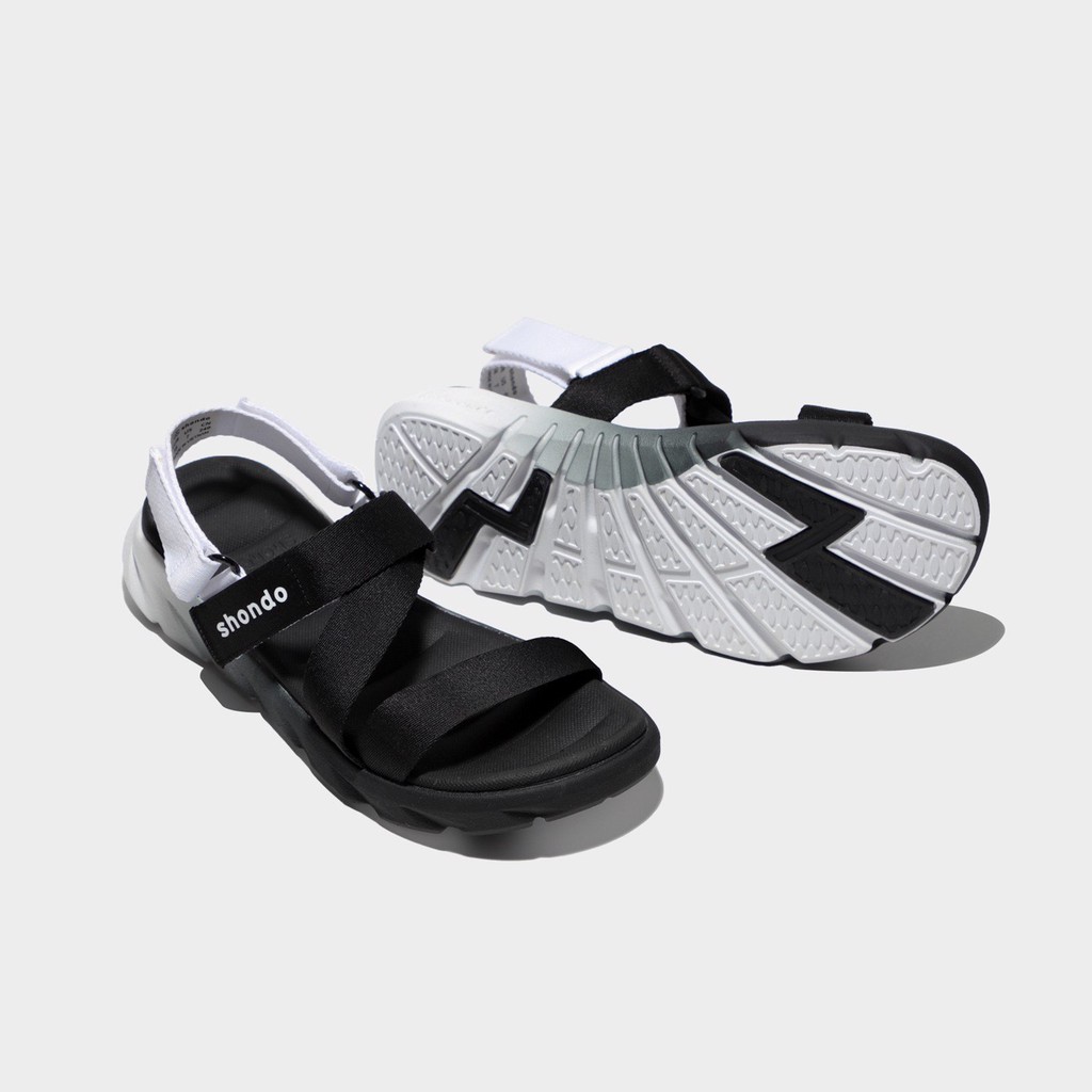 Giày Sandal Shondo Shat F6 Sport màu Ombre đen trắng [Chính Hãng][Bảo Hành 1 Năm]