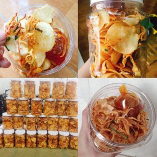 Khoai lang sấy khô gà