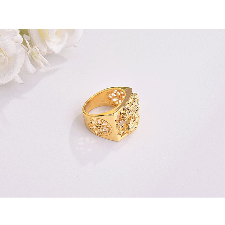 Nhẫn Đeo Tay Kim Loại Hình Rồng Cá Tính Cho Nam