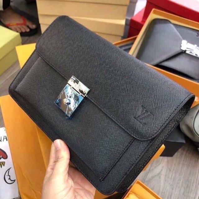 ☑️FULLBOX☑️ Ví kẹp nách - Ví da nam hàng cao cấp Fullbox Bill có sẵn như hình !!