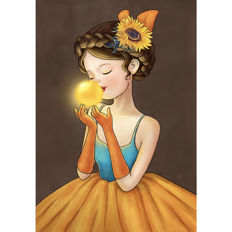 Tranh Canvas Treo Tường Trang Trí Phòng Khách / Phòng Ngủ Cho Bé Gái | BigBuy360 - bigbuy360.vn