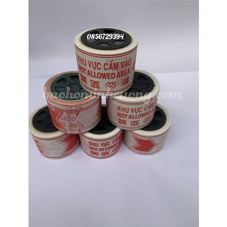 Cuộn dây rào cảnh báo khu vực cấm vào, khu cách ly, công trình xây dựng
