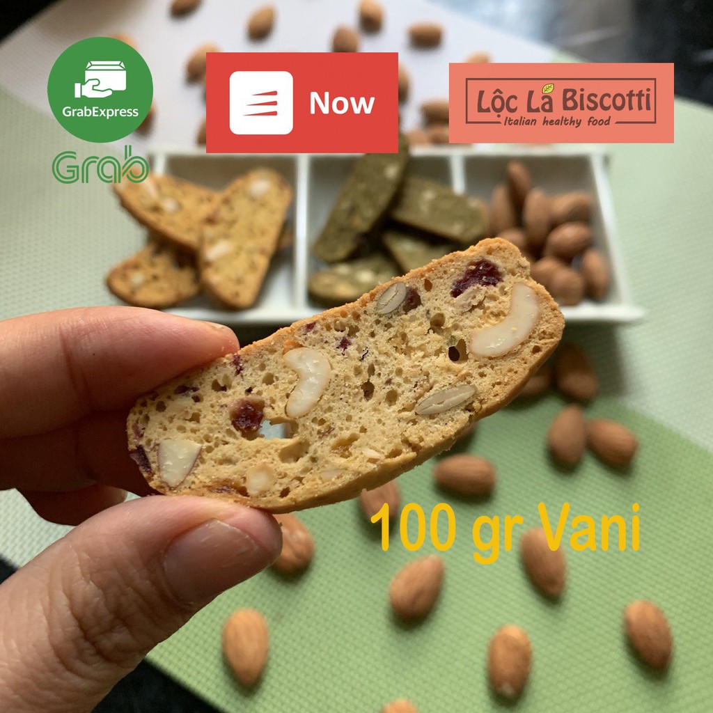 Sale 500gr bánh Biscotti Healthy Mix 3 vị dành cho người ăn kiêng giảm cân