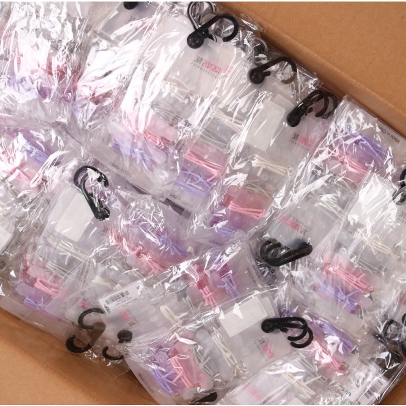 Set 4 dây chun buộc tóc vương miện phủ nhũ cho bé gái và mẹ hàng xuất dư full tag