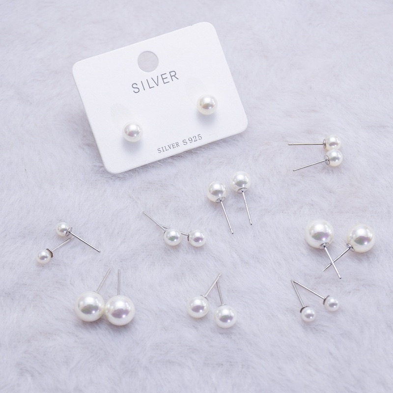 Khuyên tai nụ hạt trai cỡ nhỏ nhất 4mm