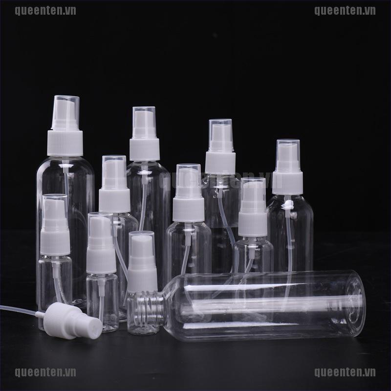 [Hàng mới về] Chai xịt rỗng băng nhựa màu trong suốt có thể đổ đầy tiện lợi