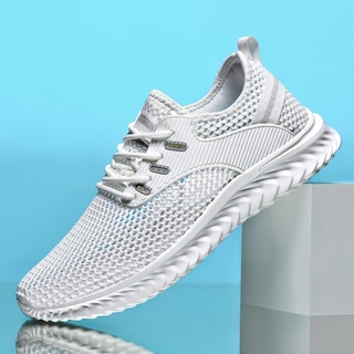 New Original Men's Shoes Light Sneakers Man Breathable Mens Casual Shoe Tenis Lace-up Men Shoes Loafers Plus Size 50 Summer 2020 CZ6R