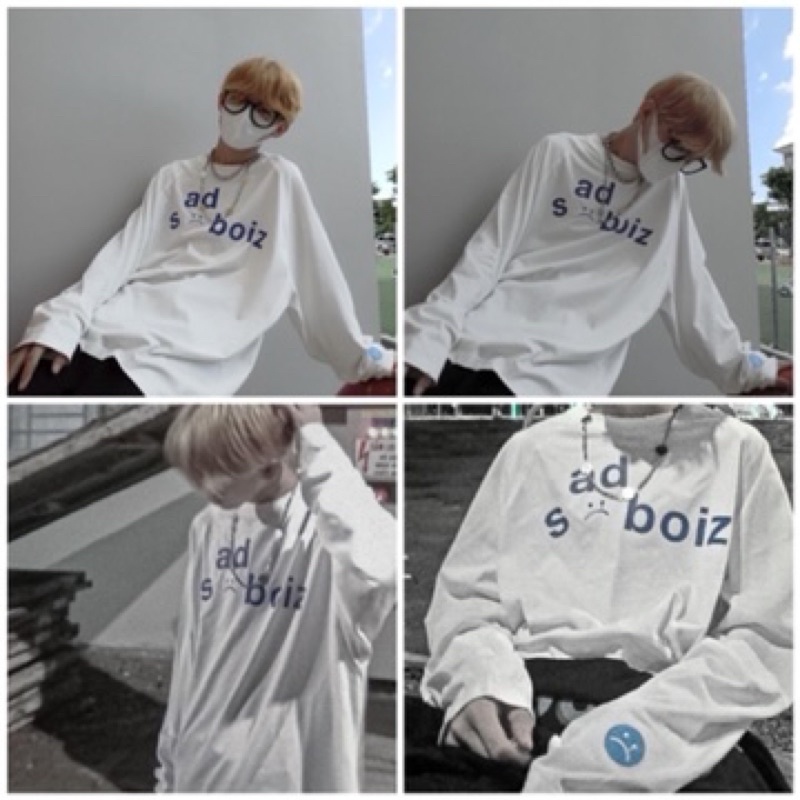 [Xả Kho 01] Áo Thun Tay Dài Form Rộng In Chữ Ulzzang Thu Đông❤️Sweater Cổ Tròn Freesize &lt;65kg Unisex Nam Nữ Phong Cách