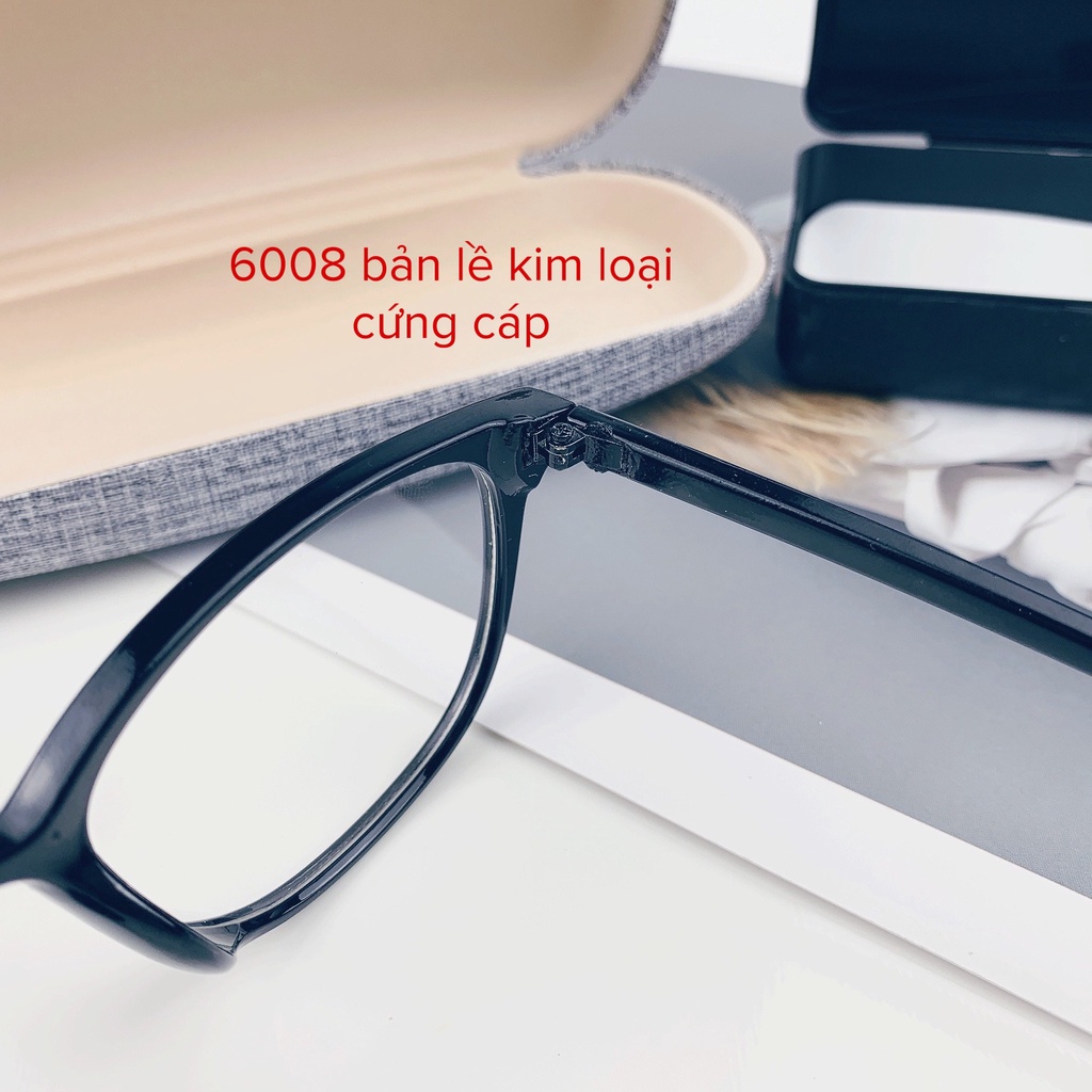 Mắt kính nam nữ giả cận chữ V siêu xinh phong cách Hàn Quốc _ Bon Shop