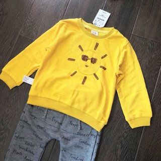 Bộ nỉ da cá zara bé trai
