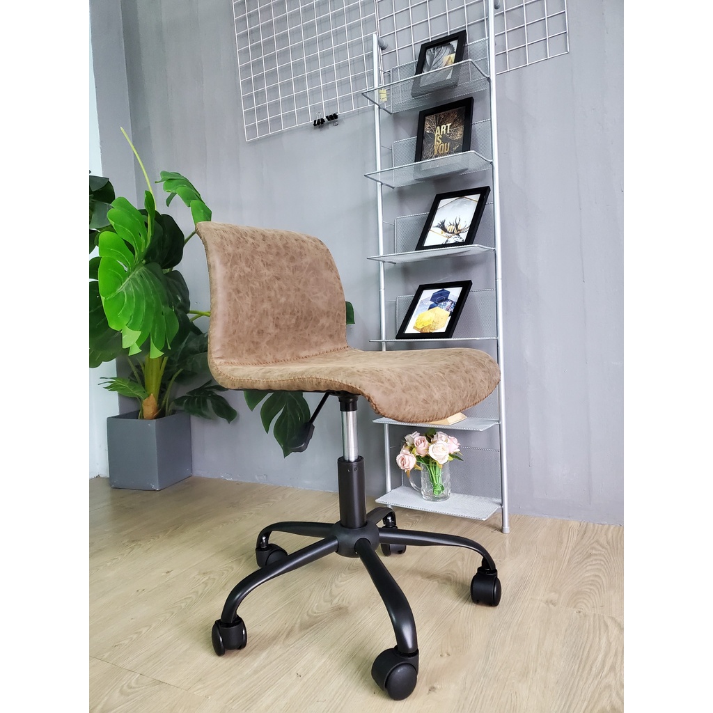 Ghế xoay spa, lễ tân, makeup, học tập, làm việc lưng da PU cao cấp TM066X