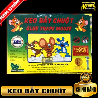 Combo 20 miếng keo dán chuột, keo dính chuột, keo bẩy chuột đại lộc