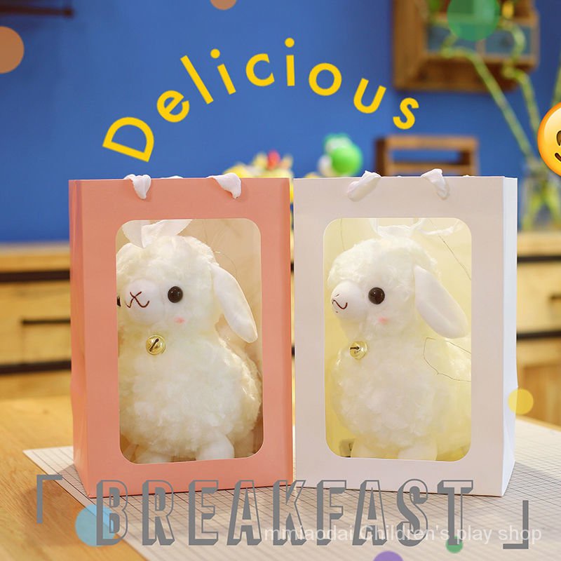 Siêu dễ thương và dễ thương mô phỏng đồ chơi lông cừu -- đồ chơi búp bê alpaca