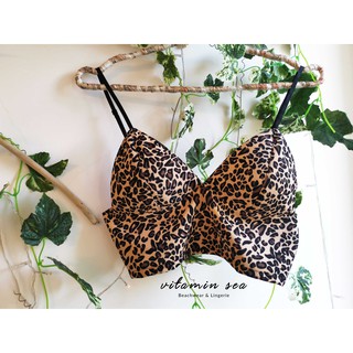 Áo Bralette Croptop Thiết Kế - Da Báo