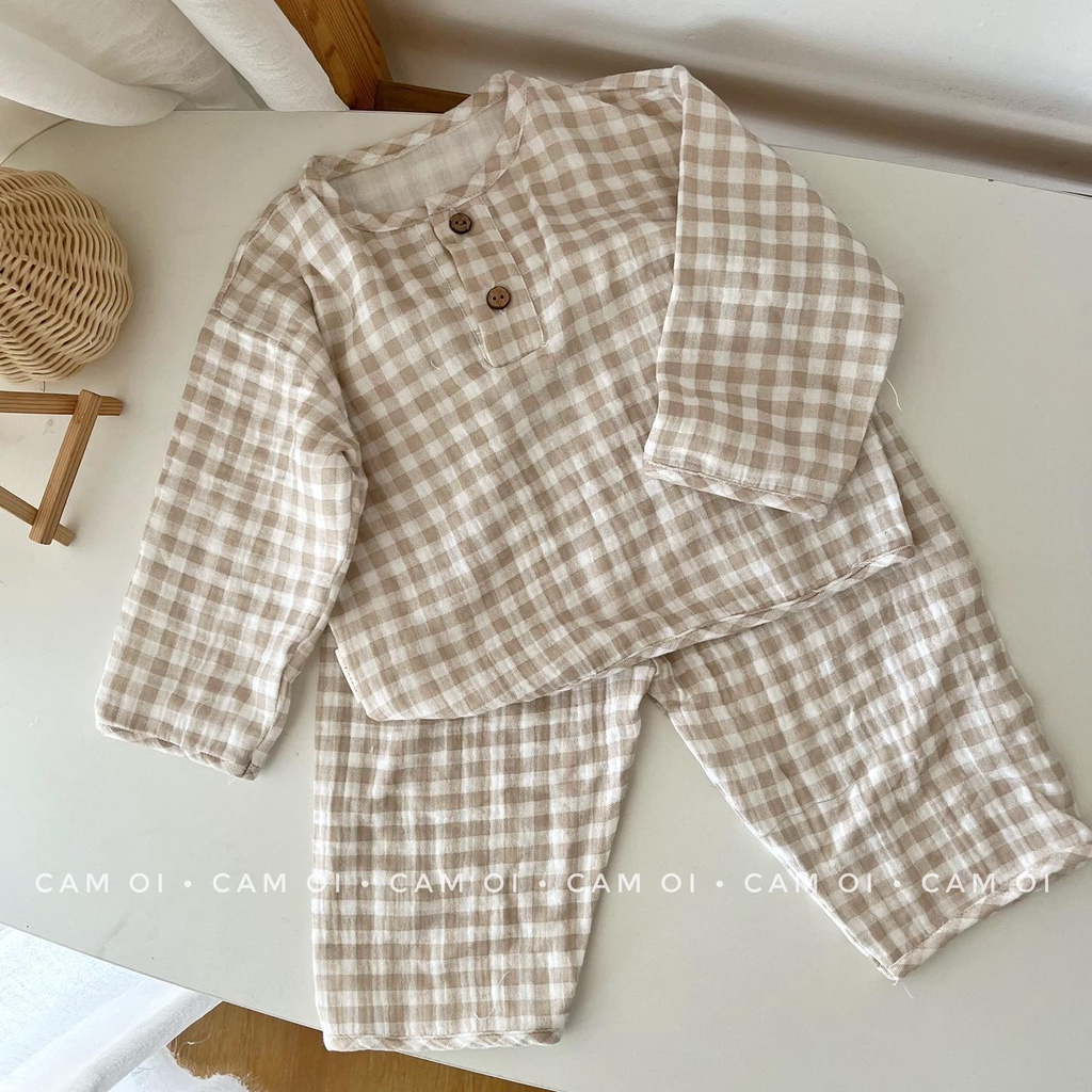 Bộ tay dài muslin