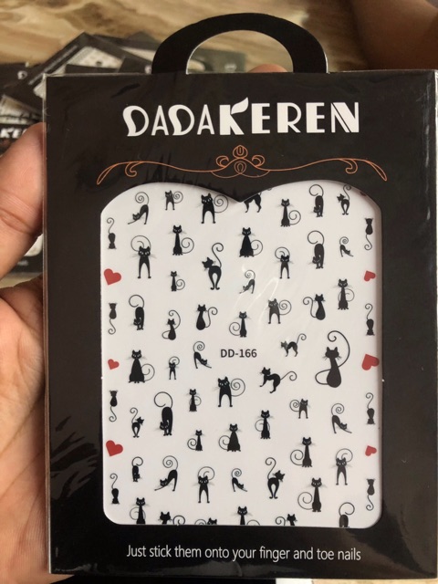 Sticker hình nơ dán móng tay 3D