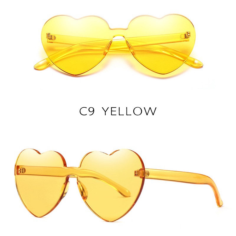 Kính mát gọng trái tim sành điệu độc đáo nhiều màu sắc thời trang