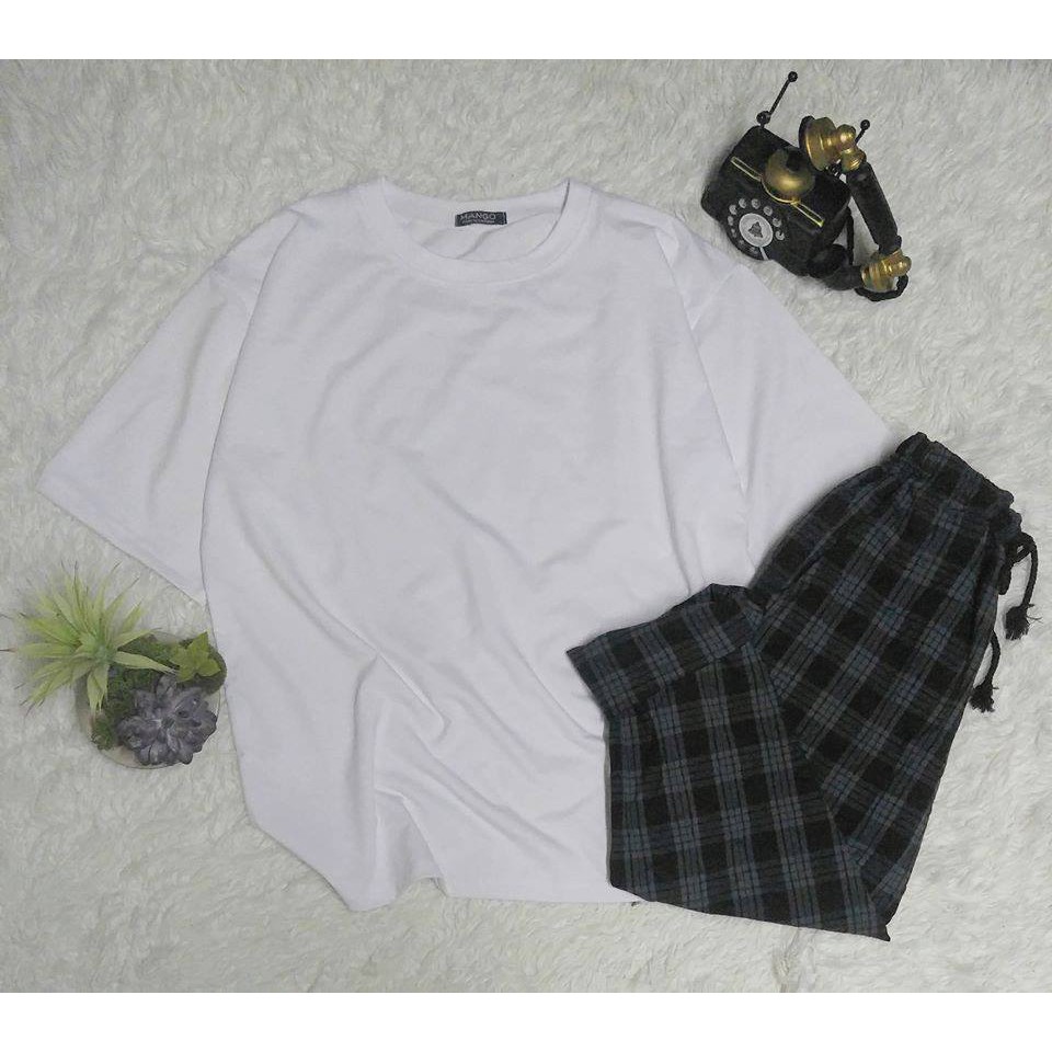 [COMBO TIẾT KIỆM] Áo lở trơn + Quần caro unisex | BigBuy360 - bigbuy360.vn