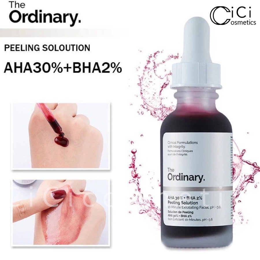 Tinh Chất Peel Da The Ordinary AHA 30% + BHA 2% Loại Bỏ Tế Bào Chết, Giảm Mụn, Dưỡng Trắng, Mờ Thâm 30ml CICI2022TDC04