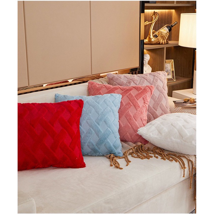 Vỏ Gối Tựa Lưng Sofa Văn Phòng Trang Trí Chất Liệu Nhung Cắt Tỉa Tỷ Mỉ Cao Cấp Hiện Đại Sang Trọng