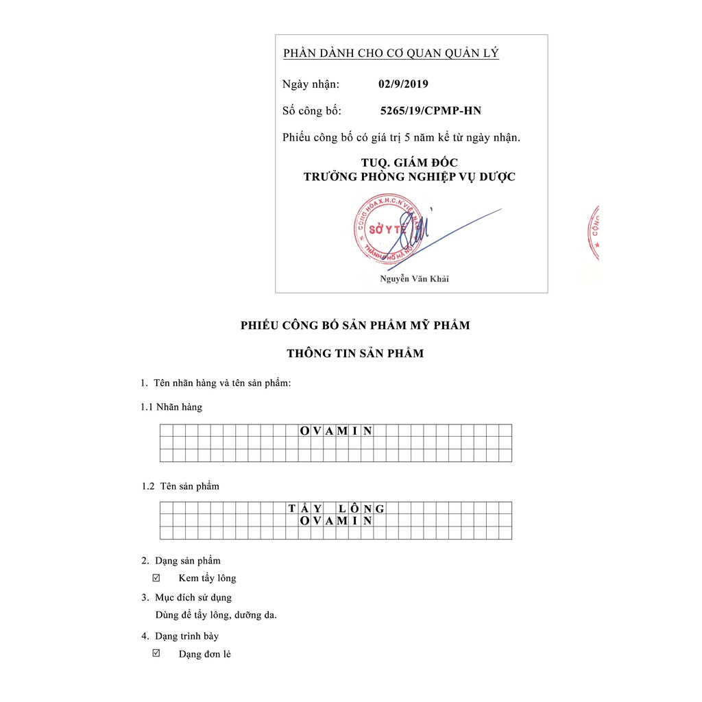 Kem tẩy lông Body OvaMin - triệt lông nách, chân, tay, bikini, vùng kín, an toàn và không gây kích ứng da, 100ml | BigBuy360 - bigbuy360.vn