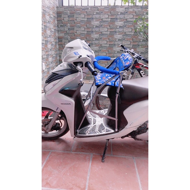 Combo ghế ngồi xe Vision và đai an toàn , GHẾ GA XÉP GẤP GỌN VÀ ĐAI AN TOÀN CHO BÉ