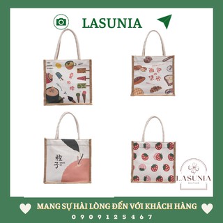 Túi tote lasunia túi xách vải thời trang acv101