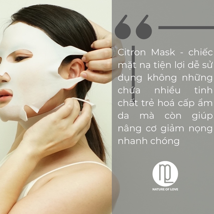 MẶT NẠ MIẾNG LẺ NOL CITRON MOISTURE REPAIR-CHỐNG LÃO HOÁ VÀ CĂNG DA