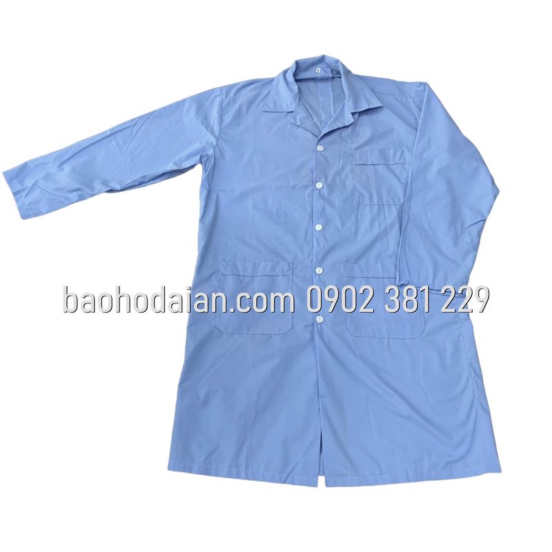 Áo blouse nam nữ dài tay cao cấp (áo blue bác sĩ, dược sĩ, phòng thí nghiệm, thẩm mỹ viện)