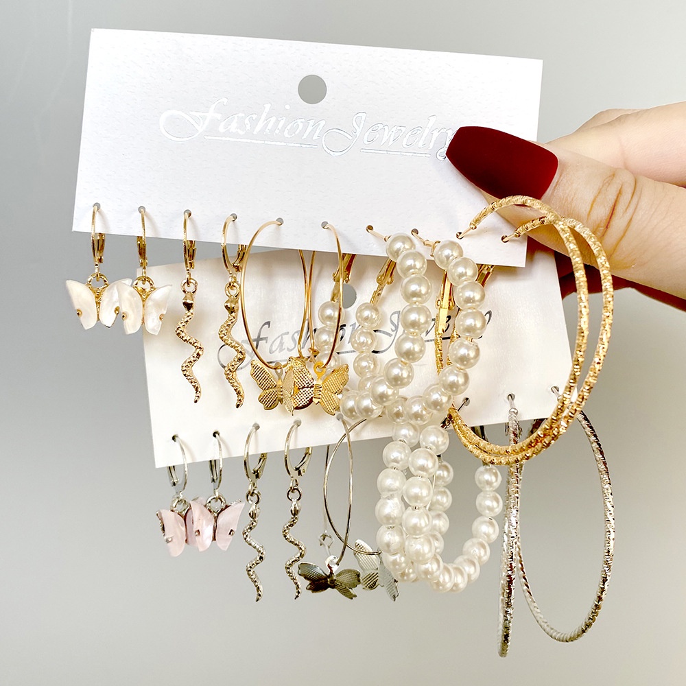 Set 5 Đôi Bông Tai Thời Trang Cho Nữ