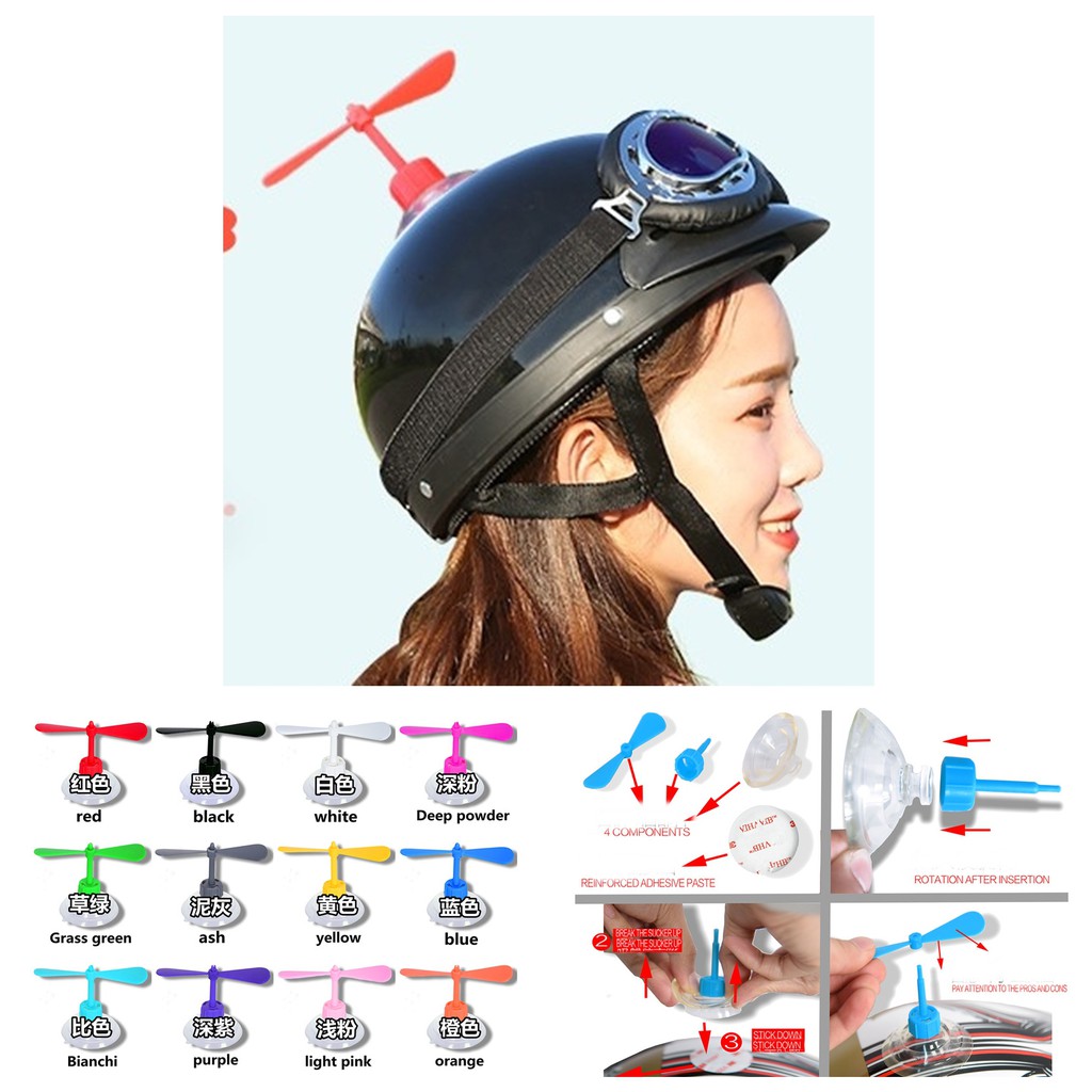 Chong Chóng Gắn Mũ Bảo Hiểm phù hợp cho mọi loại mũ bảo hiểm