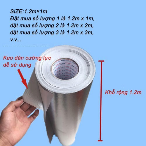 Vải sợi thủy tinh tráng nhôm cách nhiệt chống nóng trần nhà