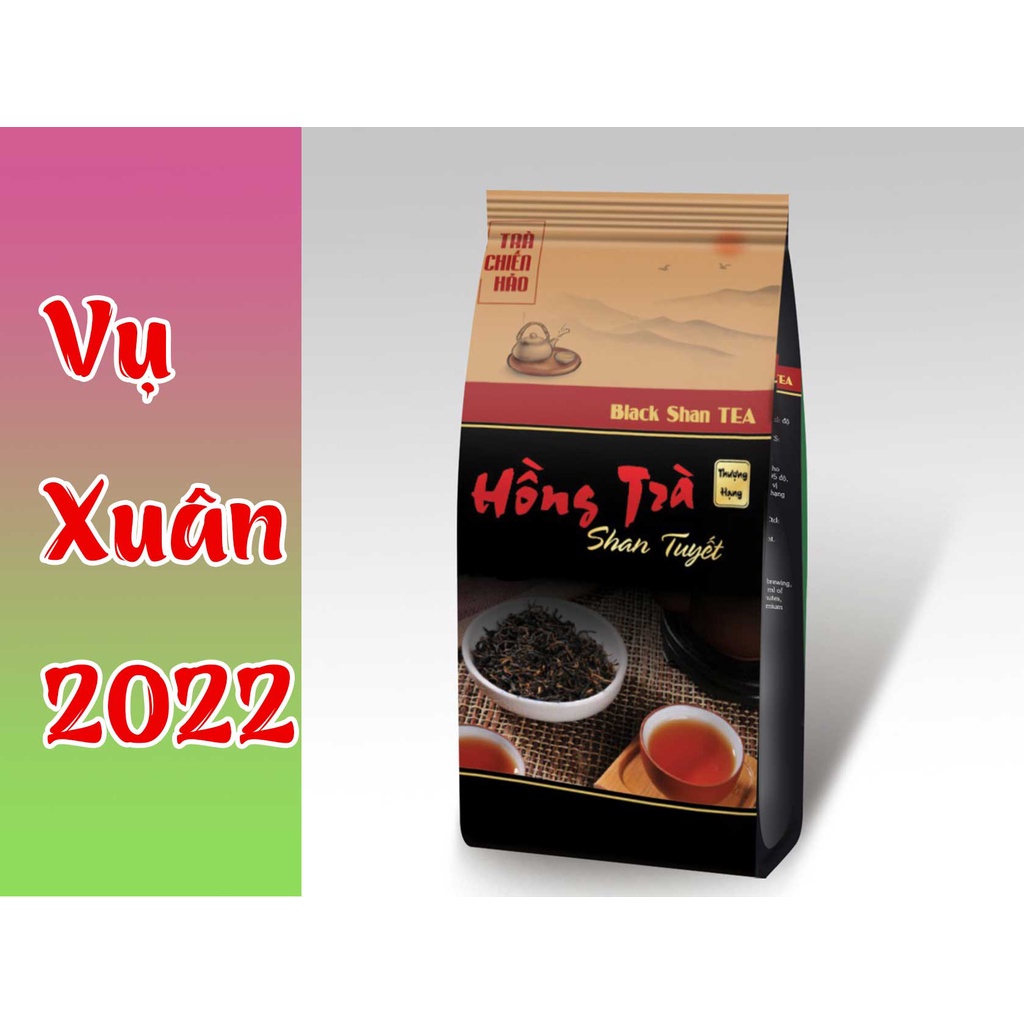 Vụ Xuân 2022 🍃🍃Hồng trà shan tuyết cổ thụ 200g. Trà Chiến Hảo. Loại thượng hạng núi.