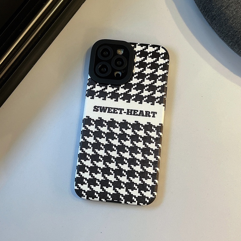 Ốp điện thoại da cừu in sọc caro cho Iphone 13pro Max 13pro 13 12promax 12pro 12mini 11 Pro Max Ix Xs Max Xr 7 8 Plus | BigBuy360 - bigbuy360.vn