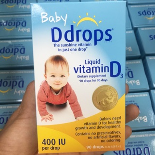 Baby d drops vitamin D3 90 giọt bản Mỹ chuẩn