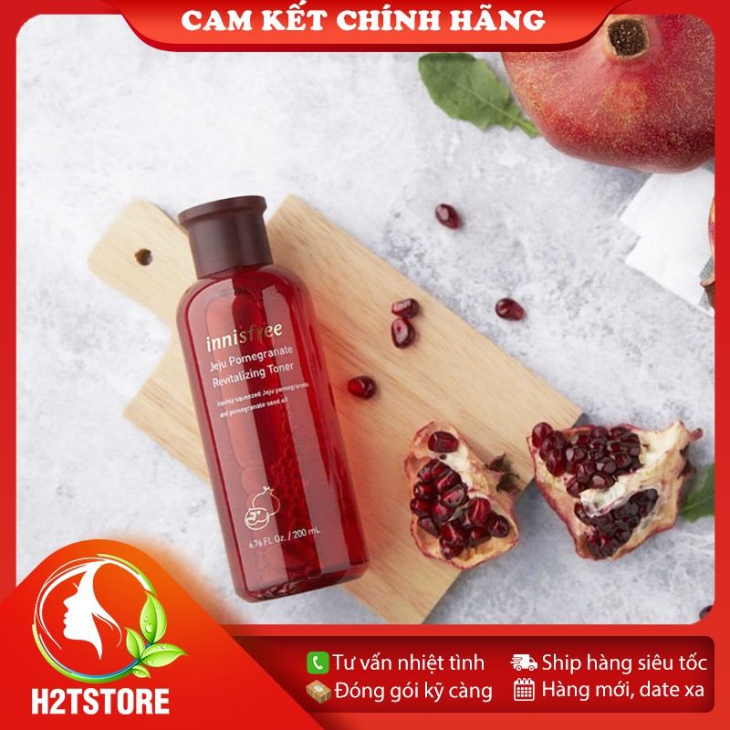 [Hàn Quốc + Authentic] Nước hoa hồng lựu đỏ Innisfree Jeju Pomegranate Revitalizing Toner 200ml