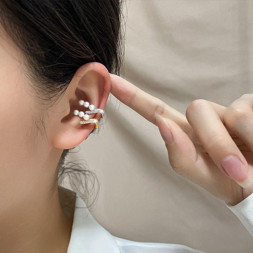 Bông Tai Dạng Kẹp Thiết Kế Tinh Tế Cho Nữ MXMUSTY|Khuyên Kẹp Vành Tai Thanh Lịch