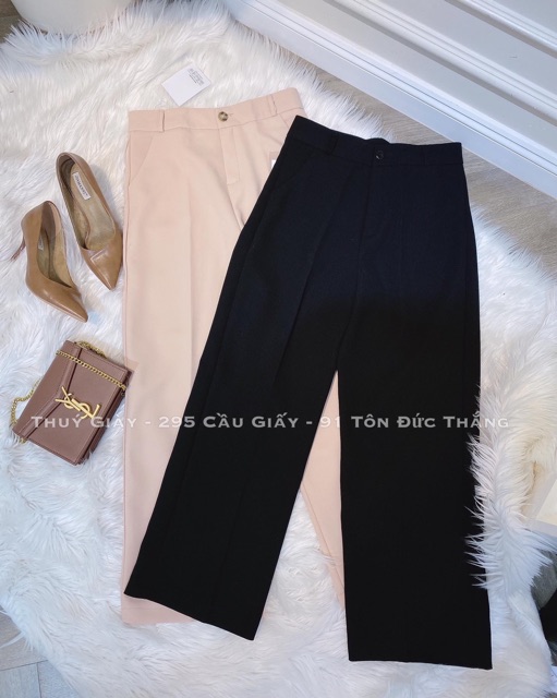 QUẦN SUÔNG ỐNG RỘNG CÚC GIỮA 2 MÀU