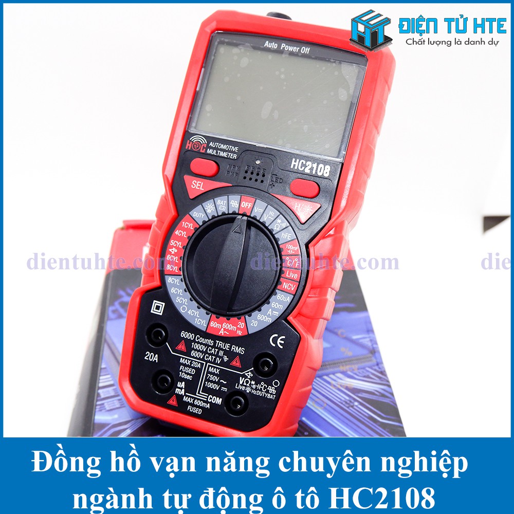 Đồng hồ vạn năng HC2108 chuyên dùng ngành Kỹ thuật ô tô - Điện tử [HTE Quy Nhơn CN2]