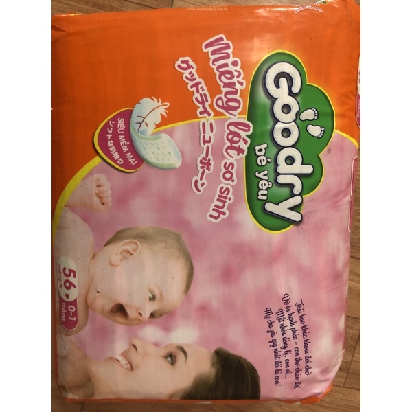 Miếng lót sơ sinh Goodry 56 miếng