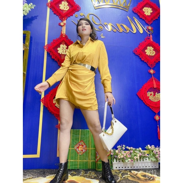 Váy Sơ Mi Kèm Quần Đùi