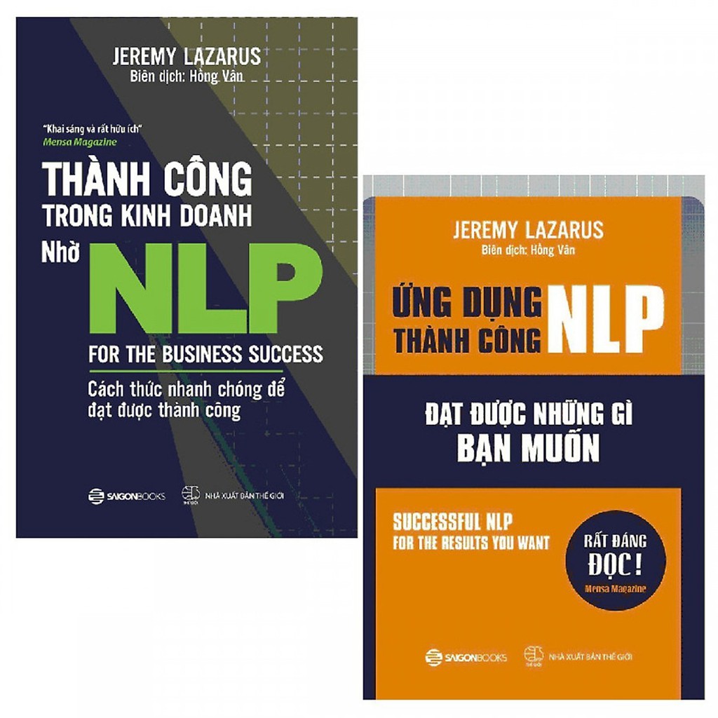 SÁCH - Combo 2 cuốn: Ứng Dụng Thành Công NLP, Thành Công Trong Kinh Doanh Nhờ NLP