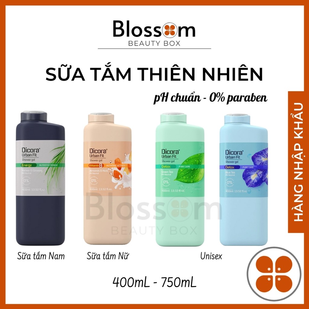 [400ml/750ml] Sữa tắm NAM NỮ UNISEX DICORA Tây Ban Nha