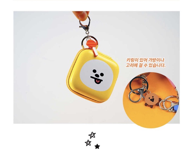 Móc khoá BT21 | Macaron pouch chính hãng (order)