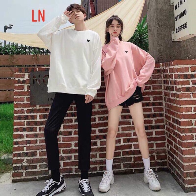 Áo thun tim đen nhỏ bo tay LNG0919