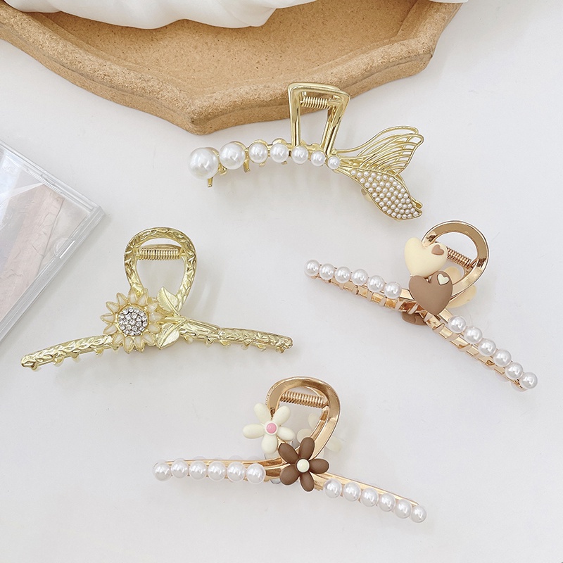 Kẹp Tóc Kim Loại Thời Trang Hàn Quốc Cho Nữ